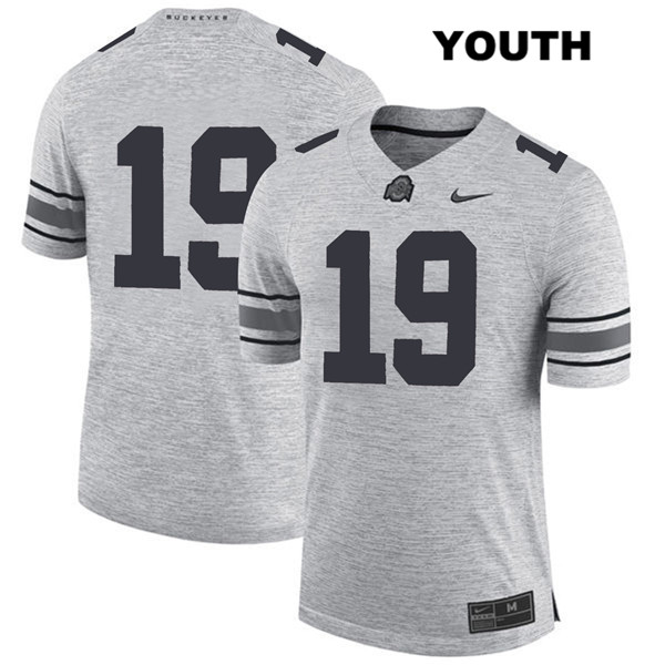 Ohio State Buckeyes Youth Dallas Gant #19 Gray Authentic Nike No Name College NCAA Stitched Football Jersey UF19I11MV
